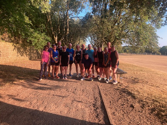 Norfolk Run Collective runners during a weekly session, week 3